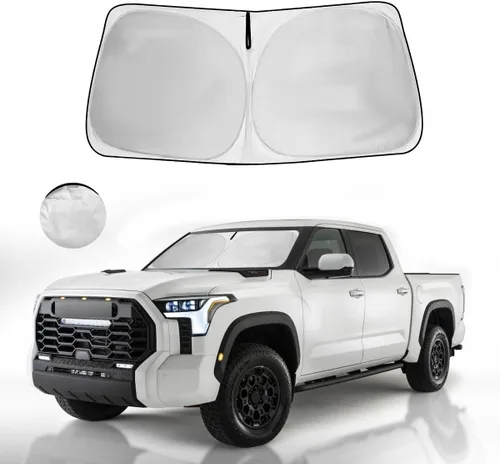 Vista 62 de Parasol para parabrisas, 4 capas, parasol para ventana delantera, bloquea los rayos UV, mantiene el automóvil más fresco