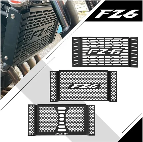 Vista 2 de LAHTI Radiator Grille Guard Cover for Ya&maha FZ6 FZ 6 FAZER FZ-6 2007 2008 2009 2010 Motorcycle Accessories Radiator Grille Guard Protector Grill