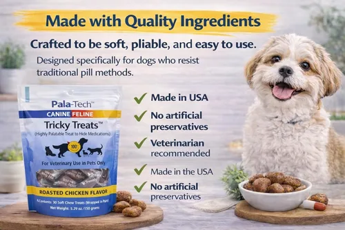 Vista 6 de PalaTech Canine Tricky Treats sabor a pollo asado (5.29 onzas)