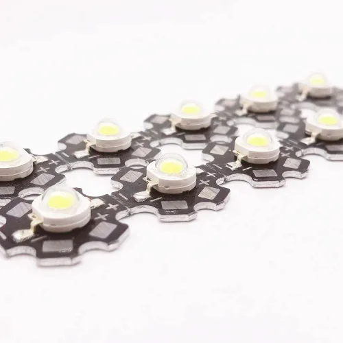 Vista 10 de 10 piezas de alta potencia Led chip 3W SMD COB COB componentes diodo en 0.787 in PCB base (10pcs 3W blanco natural en PCB)