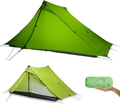 Vista 11 de 3F UL Gear Lanshan PRO Lanshan Tienda de campaña ultraligera Tienda de campaña ultraligera para 3 estaciones para 1 persona o 2 personas, camping