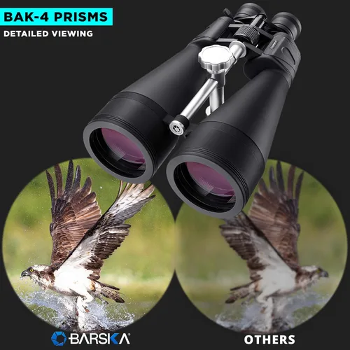 Vista 15 de Barska AB13664 Gladiator 25-125x80 Zoom Binoculares con adaptador de trípode para astronomía, observación de aves, deportes, visión de largo