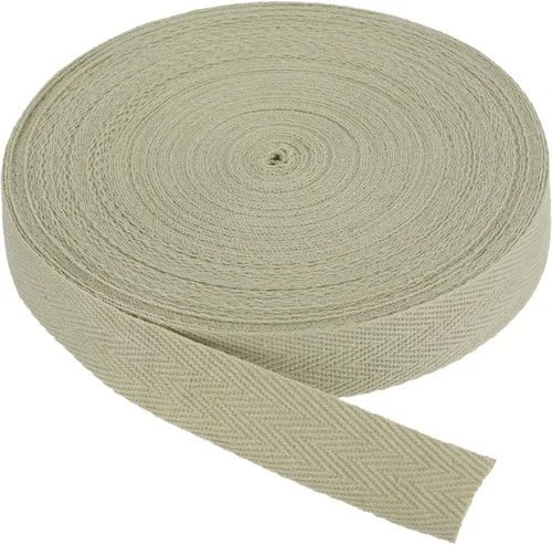 Vista 240 de PATIKIL Cinta de sarga de algodón de 1 pulgada, 50 yardas, cinta de algodón, cinta de encuadernación al bies, cinta de espiga para costura, Verde