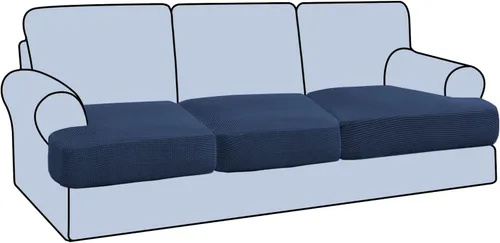 Vista 42 de H.VERSAILTEX Funda elástica para sillón con cojín en forma de T, fundas de cojín en T para sillón y sofá de sala de estar, funda para sofá, funda