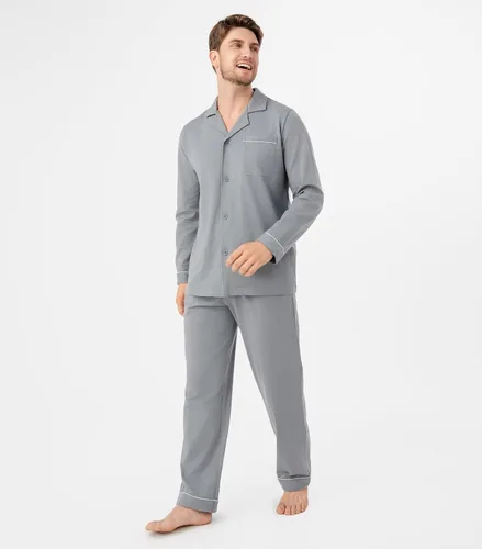 Vista 27 de DAVID ARCHY - Pijama de algodón con botones para hombre