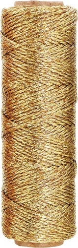 Vista 11 de Mandala Crafts Cuerda negra para envolver regalos – 55 yardas de 0.039 in delgada metálica para panaderos para manualidades, embalaje, recuerdos