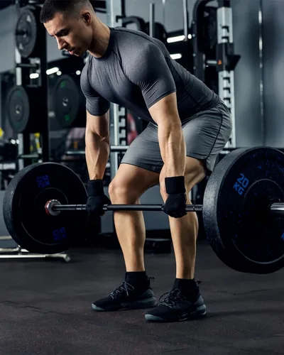 Vista 7 de Paquete de 2 pantalones cortos deportivos de entrenamiento de 5 pulgadas para hombre, pantalones cortos de gimnasio de secado rápido con bolsillos