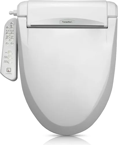 Vista 9 de Tranquillus Essential - Bidé redondo – Asiento de inodoro ajustable para agua y aire, bidé eléctrico – Asiento compatible con ADA, calefactado
