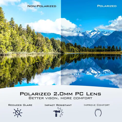 Vista 5 de KastKing Cuivre - Gafas de sol deportivas polarizadas para hombres y mujeres ideales para conducir pescar ciclismo y correr protección UV