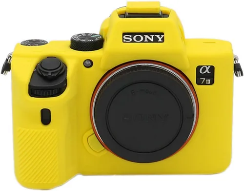 Vista 8 de TUYUNG - Funda de silicona para A7 III, funda protectora para cámara, compatible con cámaras Sony Alpha A7 III A7M3, verde militar