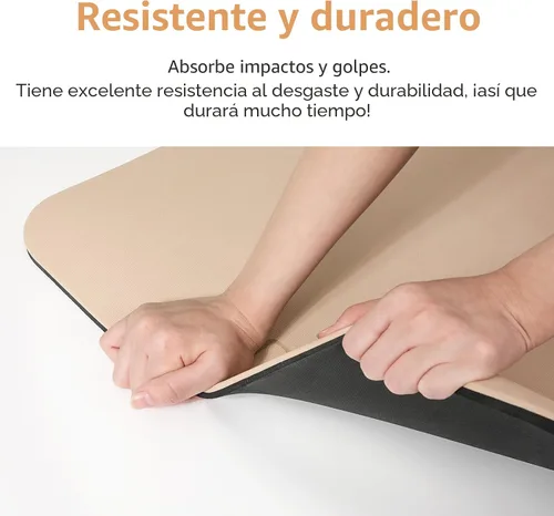 Vista 4 de PAIDU Yoga Mat Non Slip Anti-tear,extra thick-2/5 inch（10MM）High Resiliency Professional POE Yoga Mats for Women Men Kids,72"x24"inch,Workout, Yoga