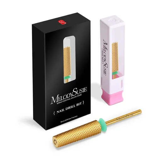 Vista 8 de MelodySusie Brocas de uñas cónicas superlargas, brocas de tungsteno de carburo de 3/32 pulgadas, adecuadas para manicura, pedicura, cutícula