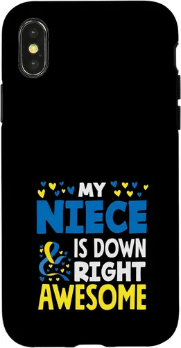 Vista 5 de My Niece is Down Right Awesome Down Syndrome Awareness Case for iPhone 17