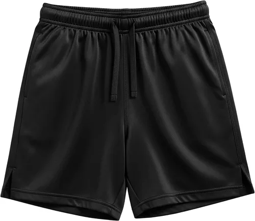 Vista 7 de Andrew Scott Pantalones cortos deportivos de baloncesto para niños con rendimiento activo y estilo de malla, varios paquetes