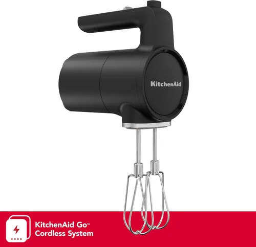 Vista 2 de KitchenAid Batidora de mano inalámbrica Go™: la batería se vende por separado, KHMR700, negro mate