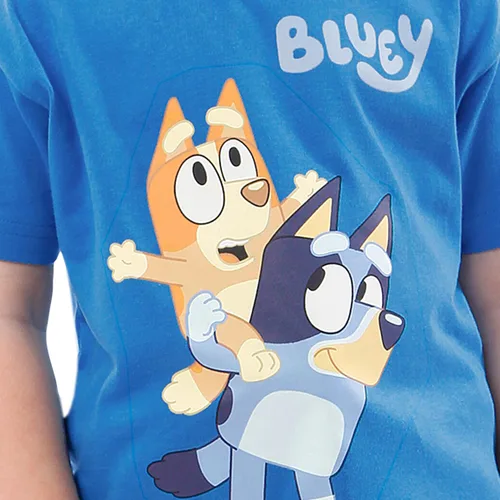 Vista 3 de Bluey Camisa Camiseta de verano de manga corta para niños Camisas de bingo para niños Camisetas de bingo Tallas 18M a 5