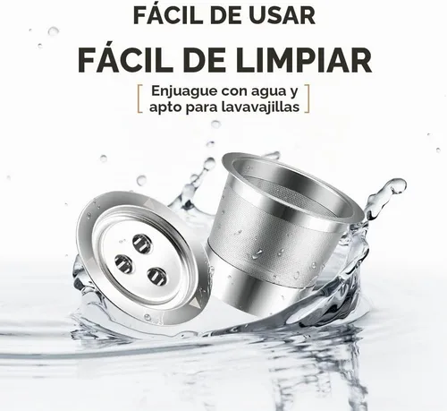 Vista 8 de Cápsulas Ninja K Cups reutilizables de acero inoxidable compatibles con la máquina Ninja CFP201 CFP301 Dual Brew Pro, cápsulas de café rellenables