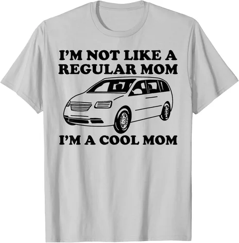 Vista 29 de Camiseta divertida de mamá con texto en inglés "I'm Not Like A Regular Mom I'm A Cool Mom", Blanco, S