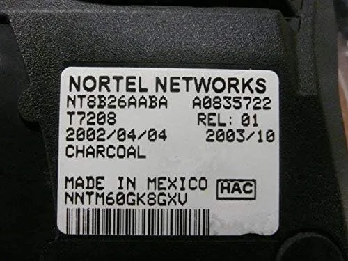 Vista 2 de Nortel Norstar T7208 NT8B26 - Teléfono digital de 8 botones (renovado)