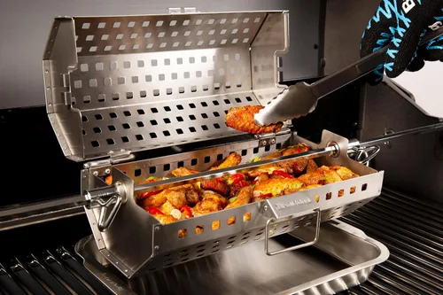 Vista 6 de Broil King 64875 Rotisserie Tumble Basket SS, Plata