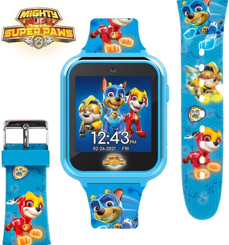 Vista 3 de Reloj inteligente Accutime Paw Patrol con cámara para niños y bebés - Reloj inteligente interactivo para niños y niñas con juegos, grabadora de voz