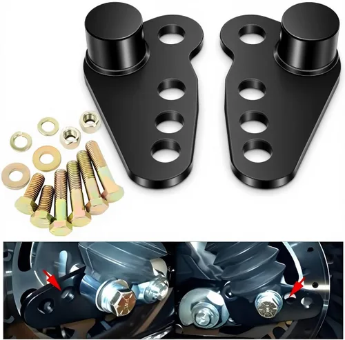 Vista 5 de Kit de bajada trasera ajustable compatible con modelos Harley Touring 2002-2016 Street Glide Road King Electra Glide Ultra - Soporte de suspensión