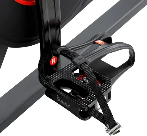 Vista 9 de Sunny Health & Fitness Pro Indoor Cycling Exercise Bike, Felt Resistance and Belt Drive, Optional SunnyFit App Connection