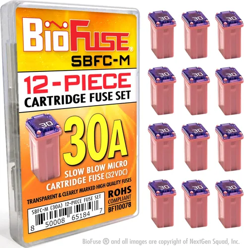 Vista 10 de 15A SBFC-M - Cartucho de micro cartucho de soplado lento de 12 piezas (MCASE, fusibles tipo FMM)