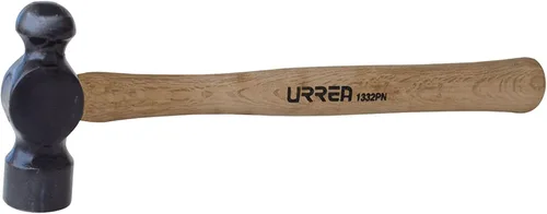 Vista 4 de URREA 1308PN - Martillo de bola de 8 onzas con cabeza forjada y mecanizada y mango ergonómico de roble