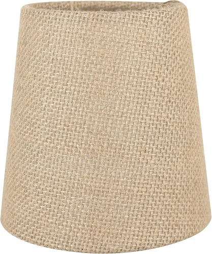 Vista 4 de Juego de 2 pantallas de araña de arpillera natural con clip, 3.5 x 4.5 x 4.5 pulgadas