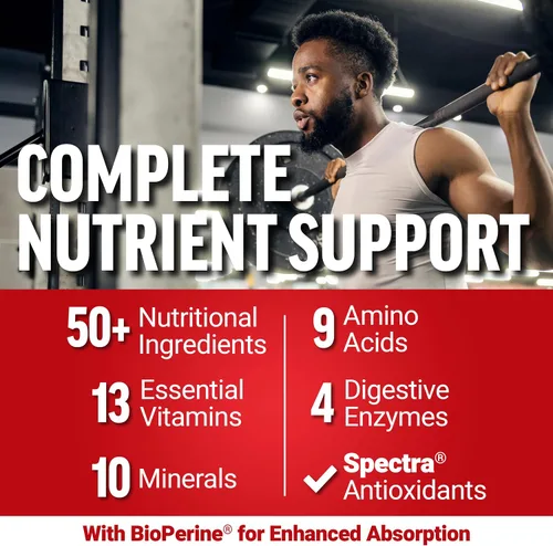 Vista 4 de Force Factor Multivitamínico Test X180, multivitamínico de apoyo de testosterona para hombres con más de 50 ingredientes nutricionales y 13