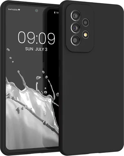 Vista 169 de kwmobile Funda Compatible con Samsung Galaxy A14 5G - Funda de teléfono de TPU y silicona con acabado suave - Verde Lima