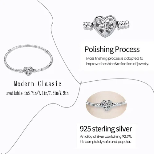 Vista 2 de Pulsera de serpiente de plata esterlina S925