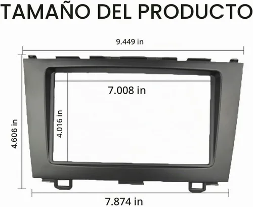 Vista 3 de Kit de montaje de montaje de montaje de radio DIN doble DIN compatible con bisel estéreo Honda CR-V CRV 2007-2011