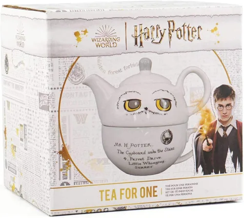 Vista 2 de Harry Potter Hedwig - Juego de té, té para uno, búho Hedwig, taza de Harry Potter - Tetera para uno - Tetera pequeña