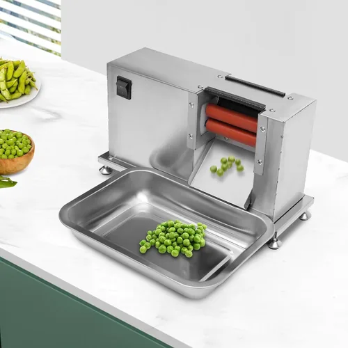 Vista 2 de Peladora eléctrica de guisantes de 20 W semiautomática Máquina peladora de guisantes de frijol 22 lbs/h Salida comercial Pelador de guisantes