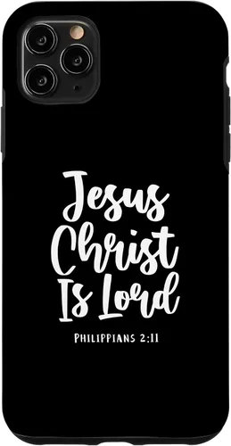 Vista 11 de iPhone 15 Jesús es el Señor Filipenses 2:11 Fe Versículo de la Biblia