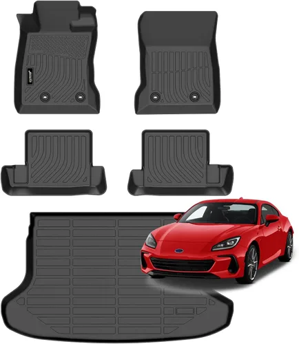 Vista 15 de Juego completo de tapetes de auto para todo tipo de clima, revestimiento automotriz para piso y maletero