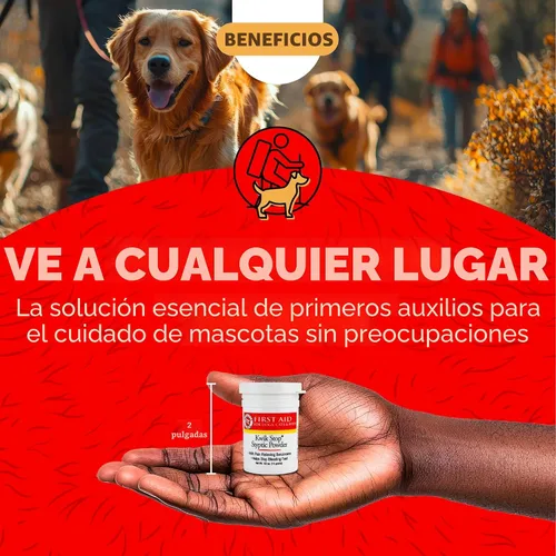 Vista 7 de Miracle Care Kwik Stop Polvo estíptico para perros, gatos y pájaros, 0.5 onzas