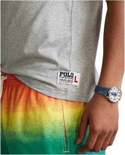 Vista 3 de POLO RALPH LAUREN Camiseta de cuello redondo con estampado Big Pony de ajuste clásico para hombre Andover Heather-royal