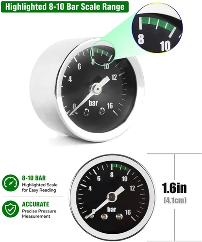 Vista 3 de E61 Group Medidor de bomba de presión de cabeza para cafetera espresso accesorios de preparación