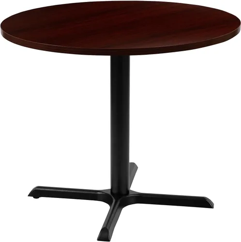 Vista 15 de Flash Furniture Chapman - Mesa redonda multiusos de 36 pulgadas, color cereza