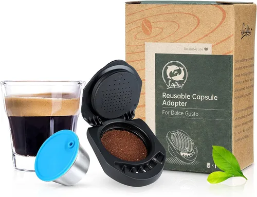 Vista 8 de i Cafilas Adaptador de café reutilizable para Dolce Gusto, convertidor recargable compatible con Piccolo XS/Genio S, bricolaje tu café en polvo 1