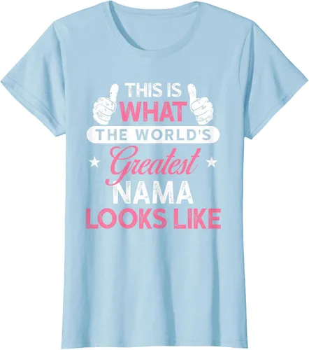 Vista 16 de Camiseta Nama para mujer: camiseta de nama más grande del mundo Negro