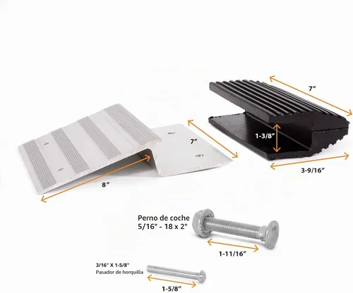 Vista 2 de AFA Tooling - Kit de rampa de carga para camiones y remolques Crea rápidamente una rampa ancha con madera de 2 x 8: simplemente conecta soportes