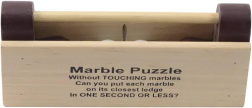Vista 2 de Treasure Gurus 2 Marbles Puzzle Adulto IQ Juego Brain Teaser Juguete de Truco de Magia