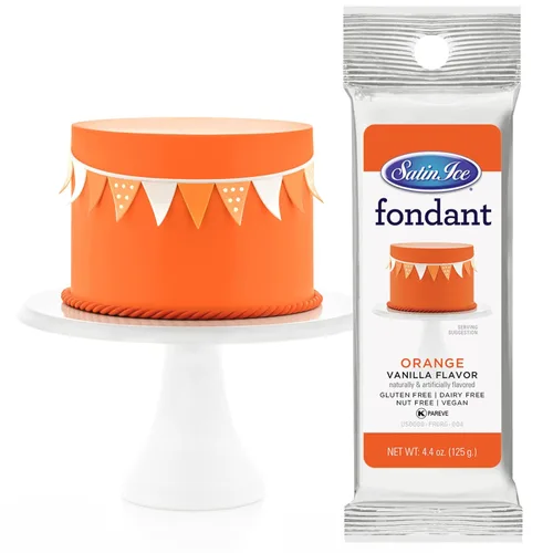 Vista 10 de Fondant de satén de Satin Ice para decorar pasteles, negro (4.4 onzas)