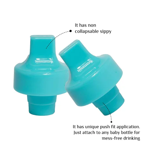 Vista 2 de Refresh-a-Baby Adaptador de boquilla superior reutilizable para botella, reutilizable, convierte fácilmente cualquier botella en un sorbo a prueba