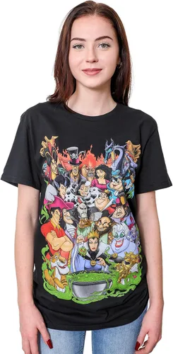 Vista 5 de Disney Villains Group Collage Gaston Ursula Maleficent Hades - Camiseta para hombre