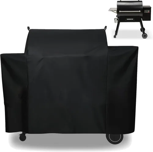 Vista 15 de Cubierta de parrilla para parrilla de zona de 2 quemadores Traeger Flatrock, plancha de propano Traeger Flatrock TF2NN46DN, cubierta 600D resistente